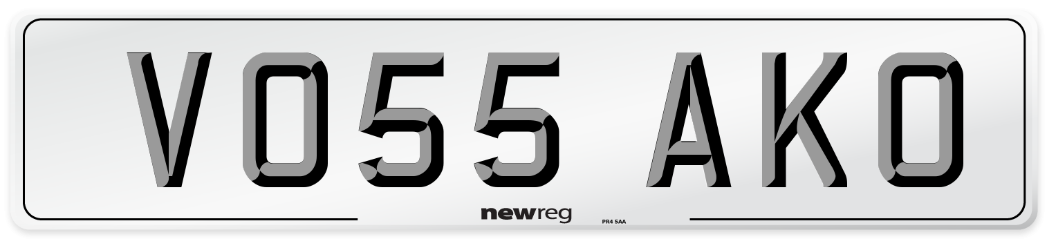 VO55 AKO Number Plate from New Reg